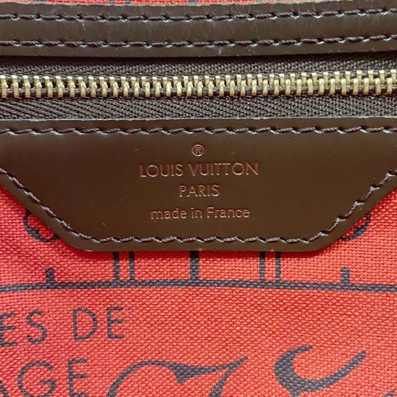 LOUIS VUITTON Brown Damier Neverfull PM Tote Bag - Picture 5 of 11